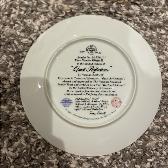 Norman Rockwell plates, set of 3 plates - Picture 5 of 7